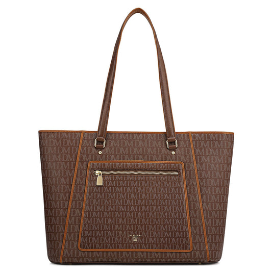 Large Monogram Leather Tote - Date
