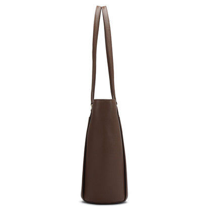 Small Franzy Leather Tote - Date
