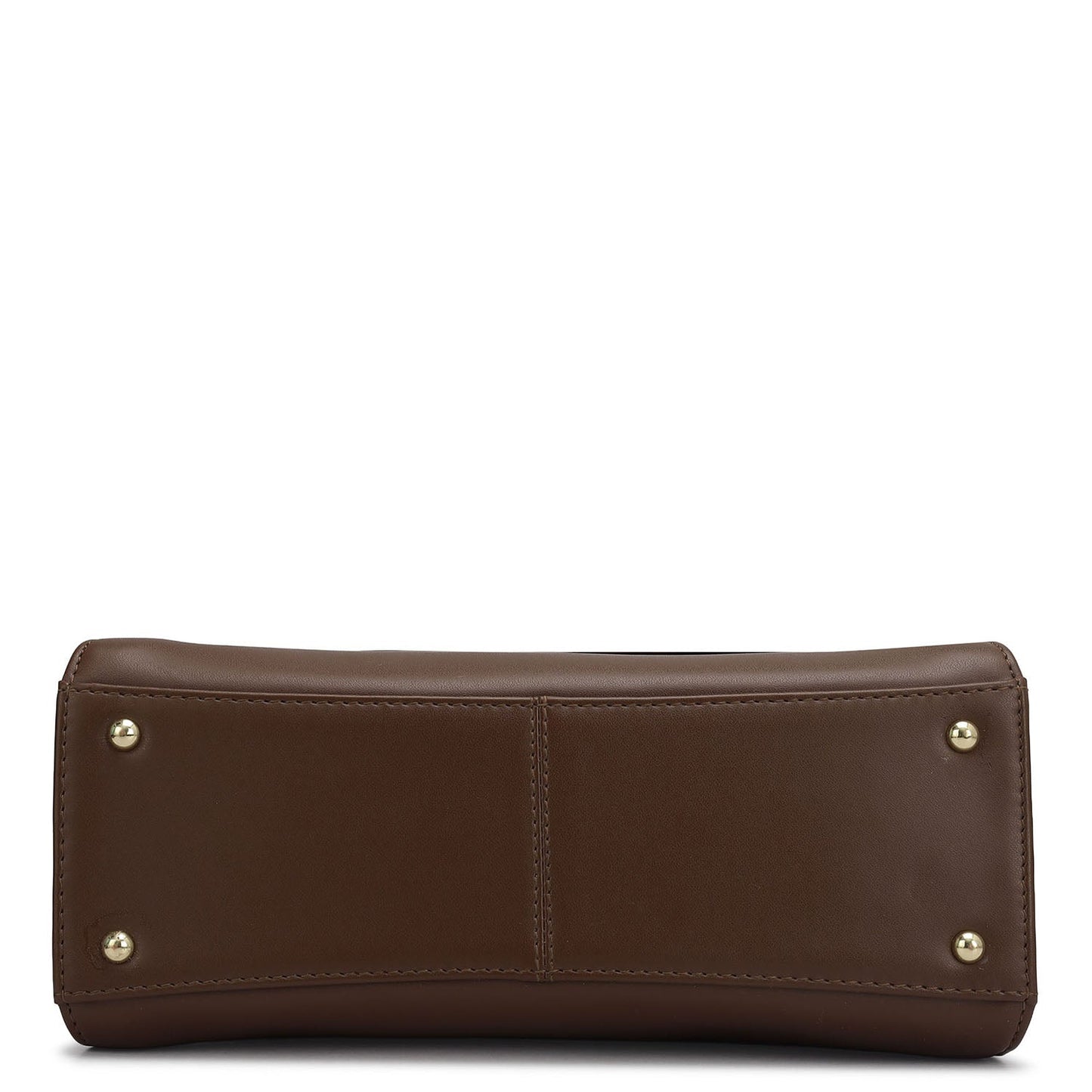Small Plain Leather Satchel - Date