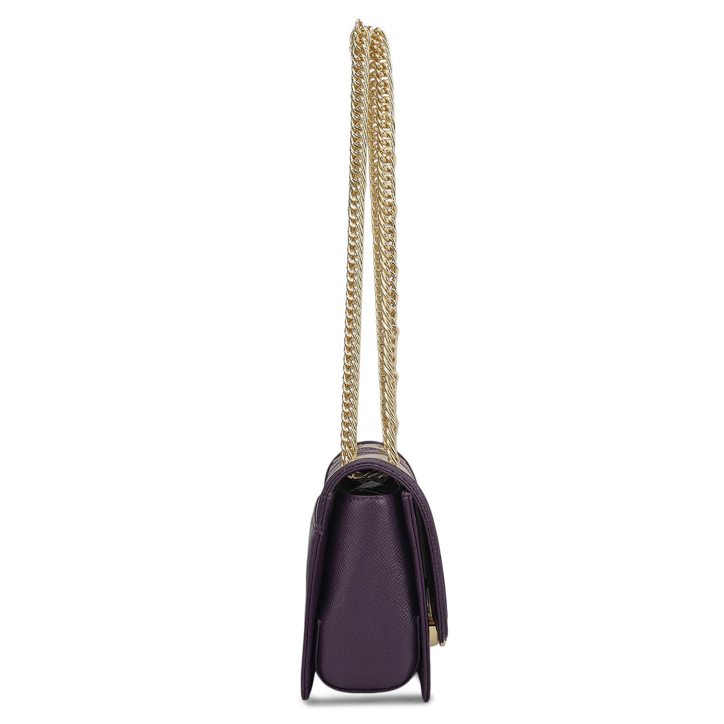 Small Croco Franzy Leather Shoulder Bag - Grapevine & Frost
