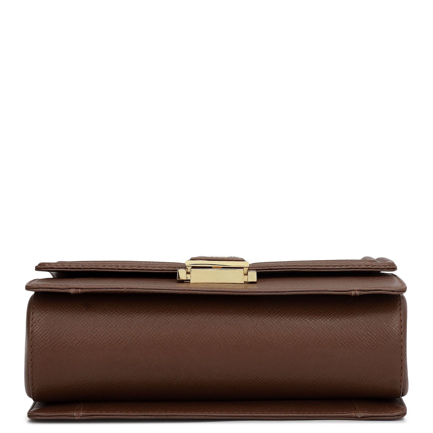 Small Croco Franzy Leather Satchel - Date & Frost