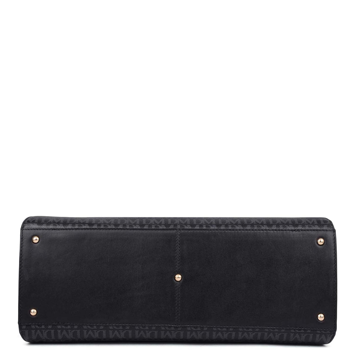 Allure Croco Franzy Leather Satchel - Black