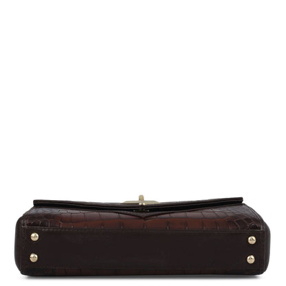 Allure Croco Franzy Leather Baguette - Date