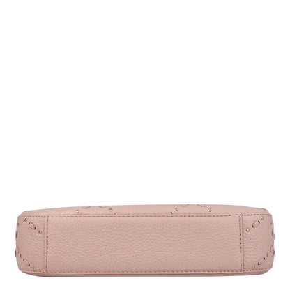 Serena Bunti Wax Leather Baguette - Feather