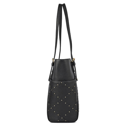 Serena Bunti Wax Leather Shoulder Bag - Black