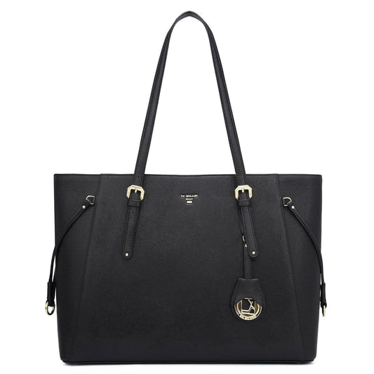 Franzy Leather Tote - Black