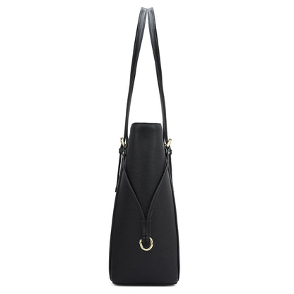 Franzy Leather Tote - Black