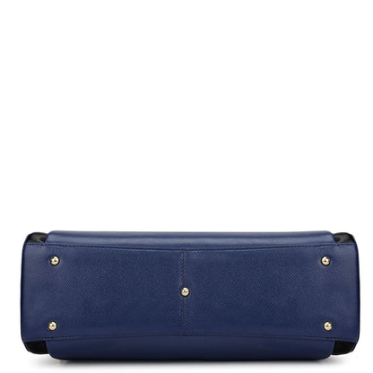 Medium Franzy Leather Satchel - Stardust