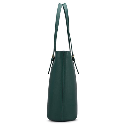 Large Franzy Leather Tote - Forest
