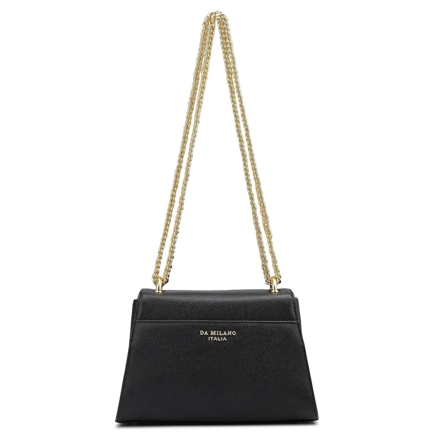 Small Franzy Leather Shoulder Bag - Black