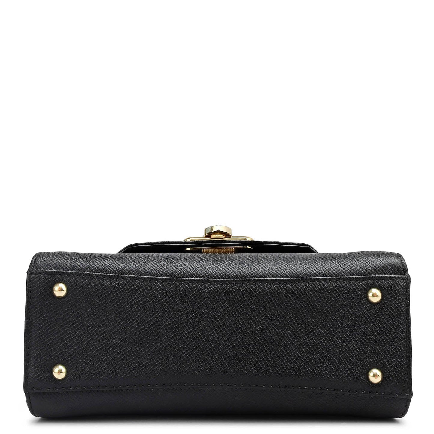 Small Franzy Leather Shoulder Bag - Black