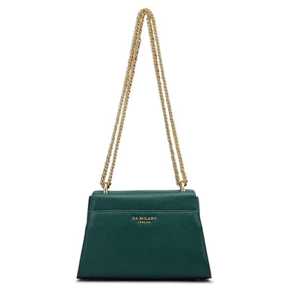 Small Franzy Leather Shoulder Bag - Forest