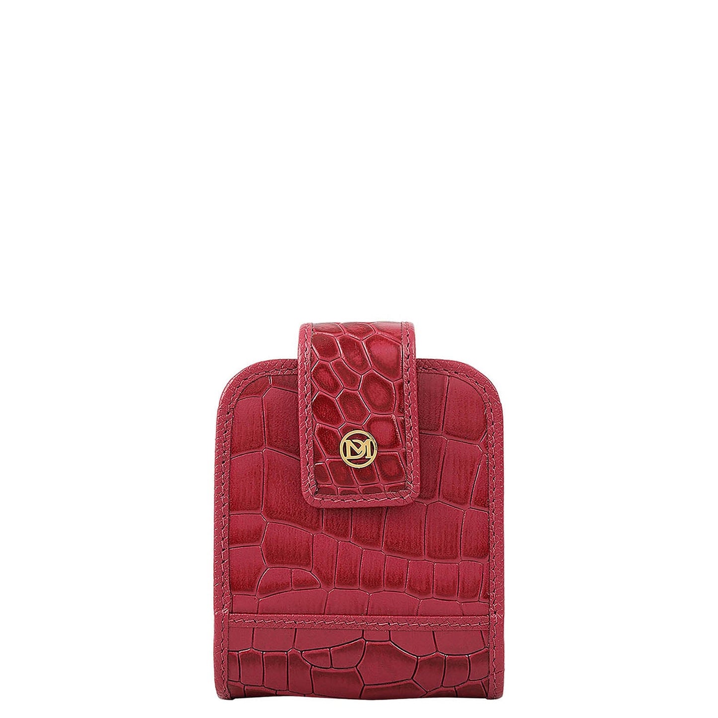 Croco Leather Lipstick Case - Plumberry
