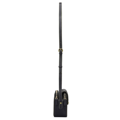 Small Franzy Leather Sling - Black
