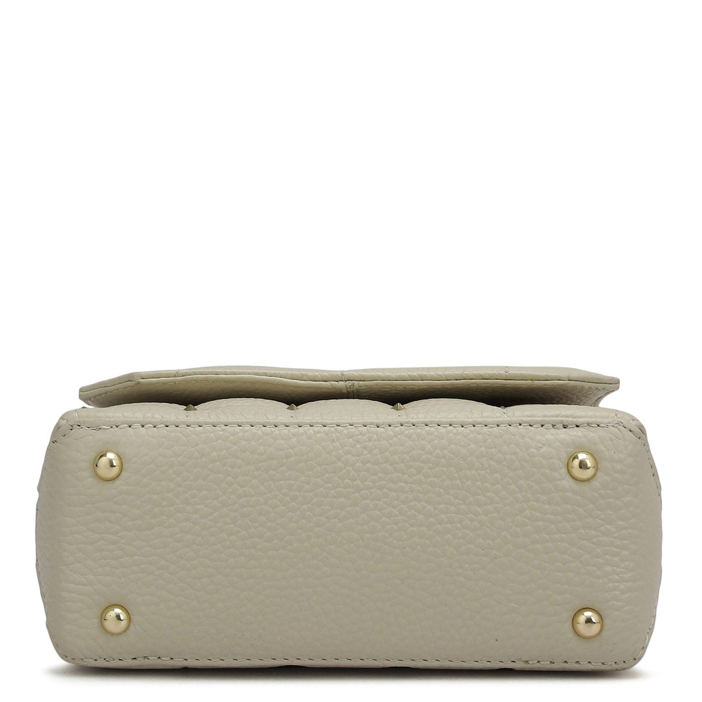 Small Quilting Leather Sling - Ivory