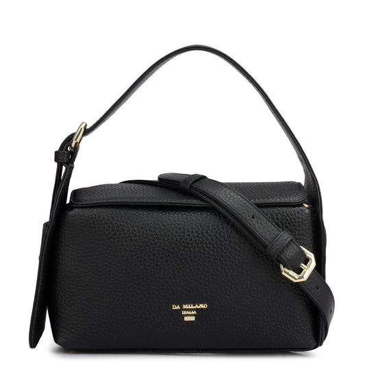 Small Wax Leather Sling - Black