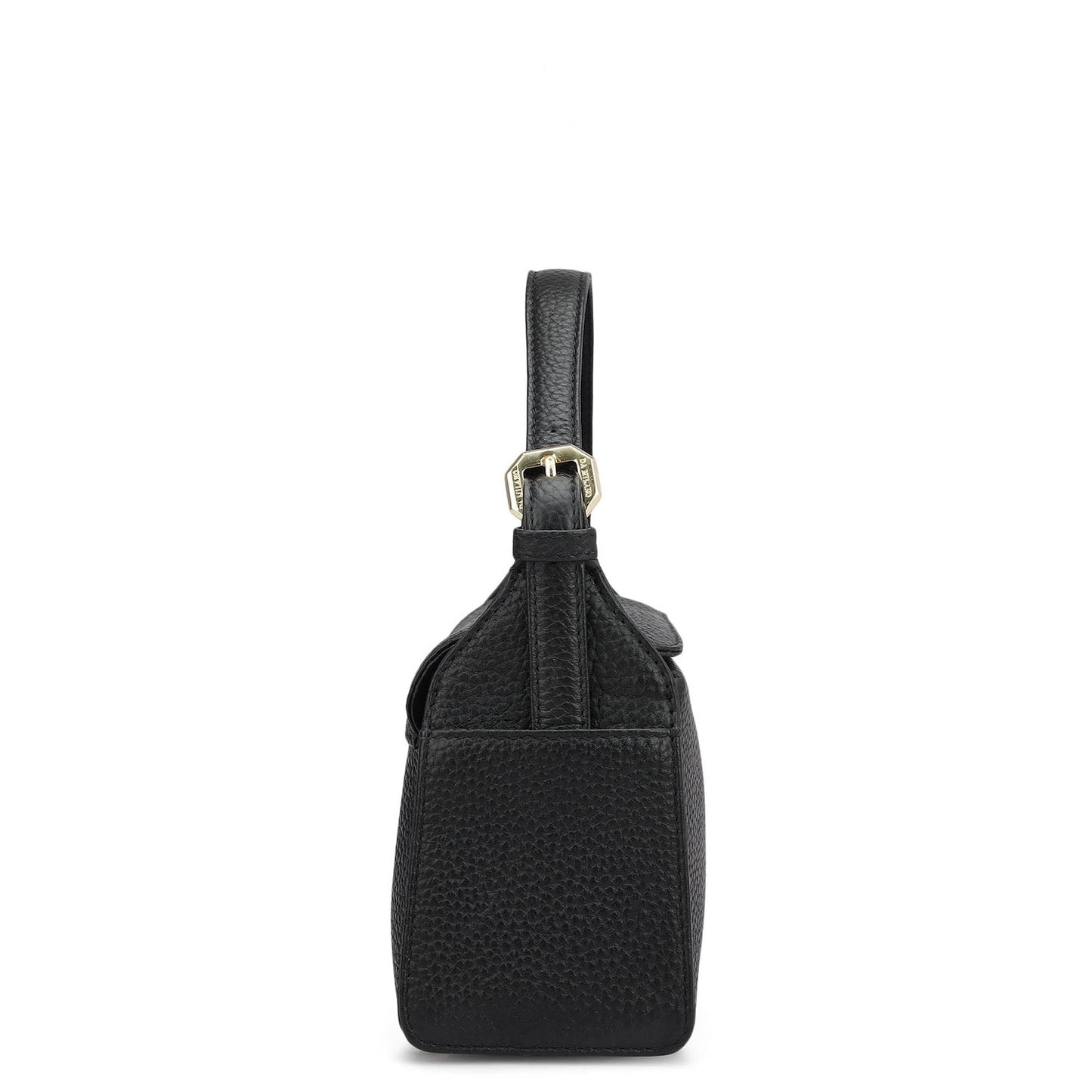 Small Wax Leather Sling - Black