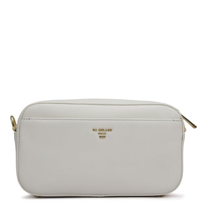 Mini Plain Leather Sling - Snow