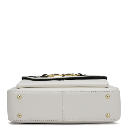 Mini Plain Leather Sling - Snow