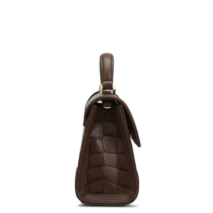 Small Croco Franzy Leather Sling - Date