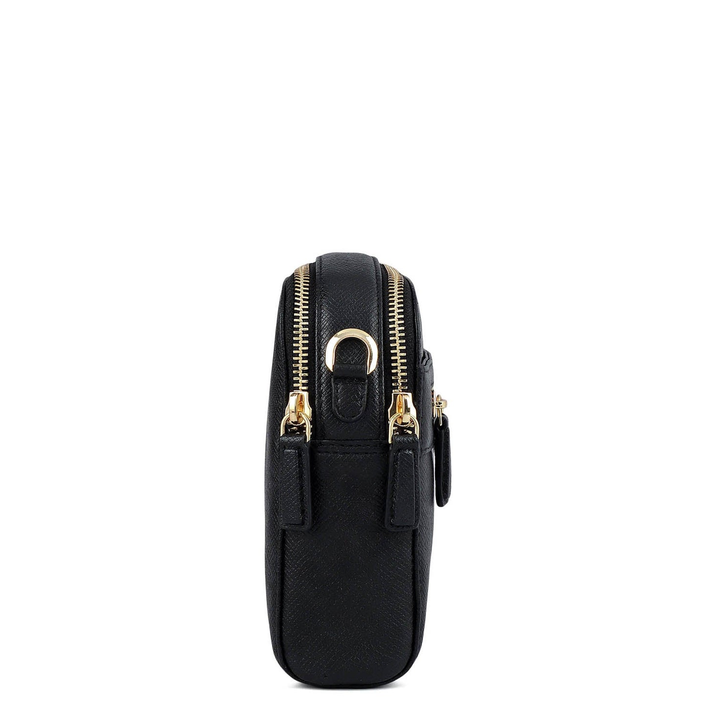 Small Franzy Leather Sling - Black