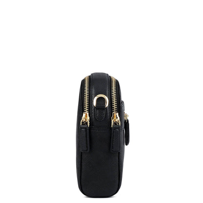 Small Franzy Leather Sling - Black
