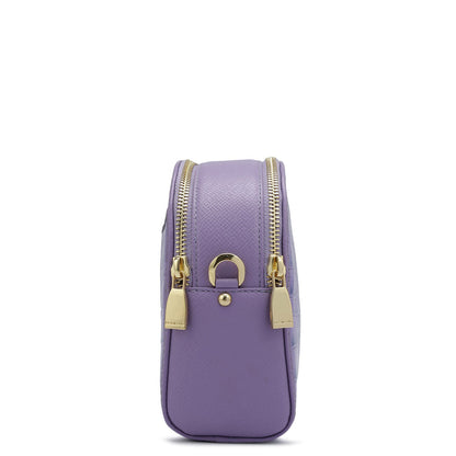 Small Croco Franzy Leather Sling - Purple Haze