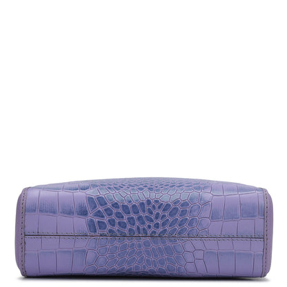 Small Croco Franzy Leather Sling - Purple Haze
