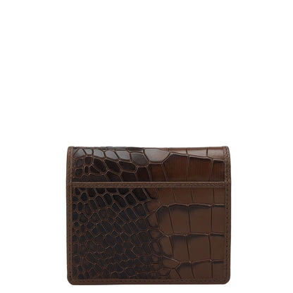 Croco Leather Ladies Sling Wallet - Date