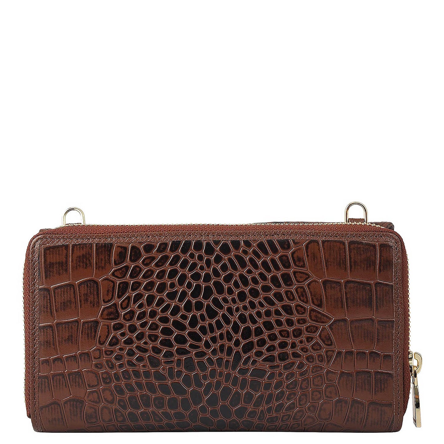 Croco Leather Ladies Wallet - Date
