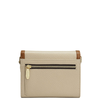 Wax Leather Ladies Wallet - Dove