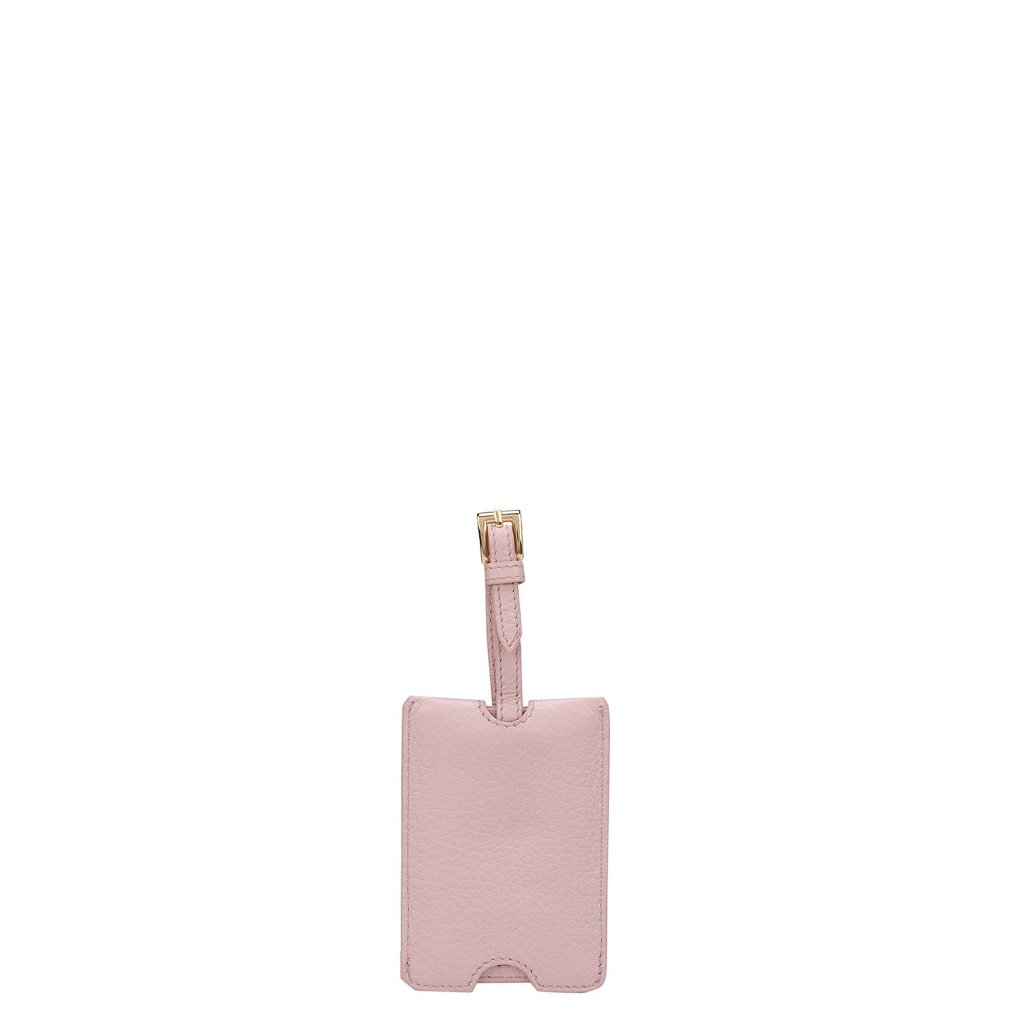 Wax Leather Luggage Tag - Pink