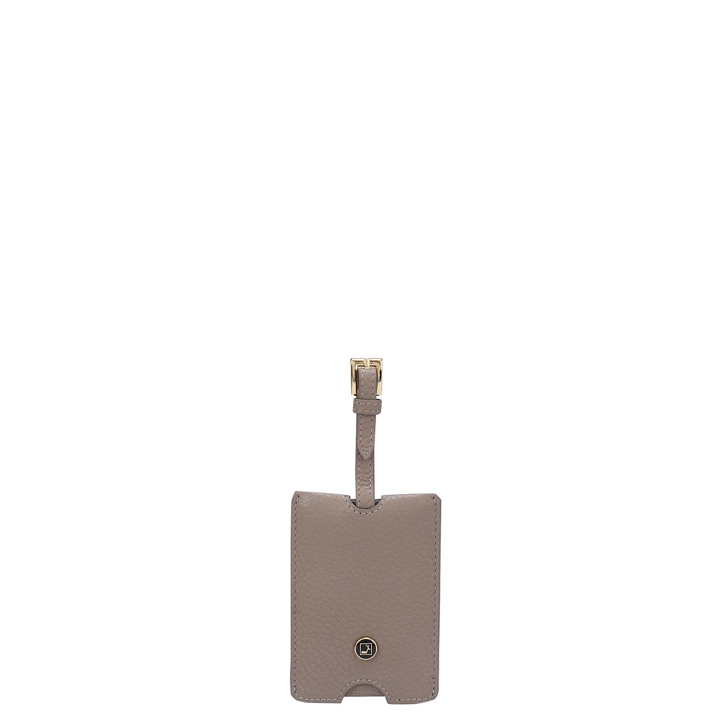 Wax Leather Luggage Tag - Brown