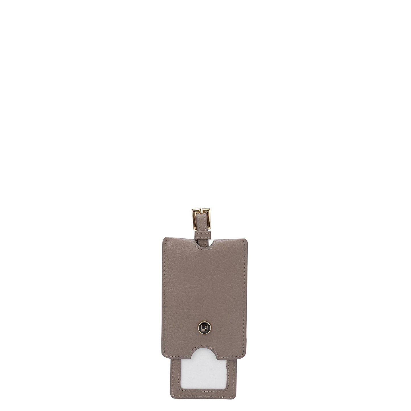 Wax Leather Luggage Tag - Brown