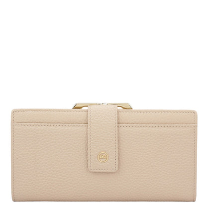 Wax Leather Ladies Wallet - Dove