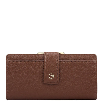 Wax Leather Ladies Wallet - Espresso