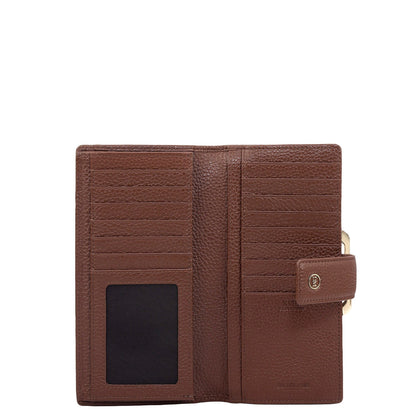 Wax Leather Ladies Wallet - Espresso