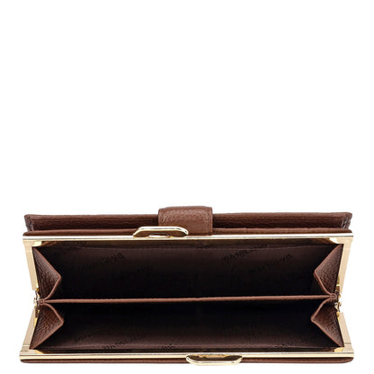 Wax Leather Ladies Wallet - Espresso