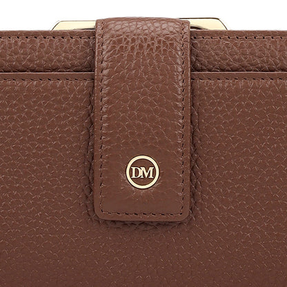 Wax Leather Ladies Wallet - Espresso