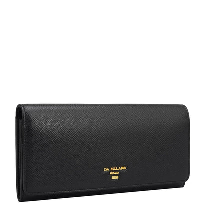 Franzy Leather Ladies Wallet - Black