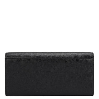 Franzy Leather Ladies Wallet - Black