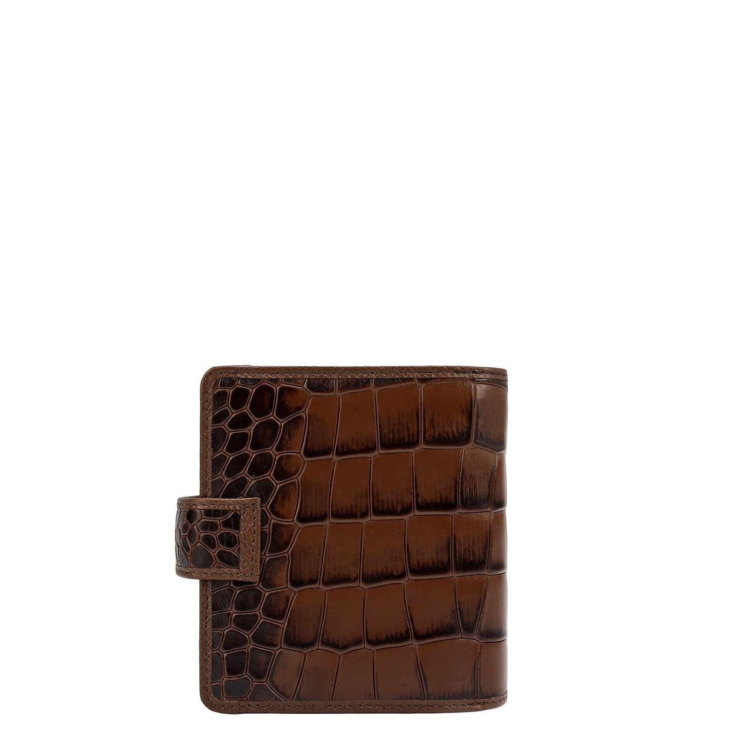 Croco Leather Ladies Wallet - Date