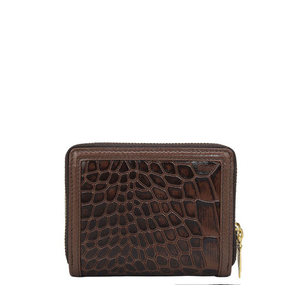 Croco Leather Ladies Wallet - Date