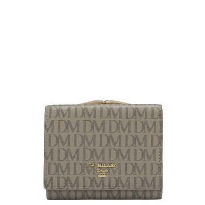 Monogram Leather Ladies Wallet - Chalk
