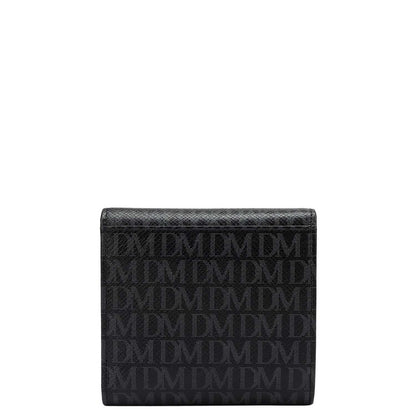 Monogram Leather Ladies Wallet - Black