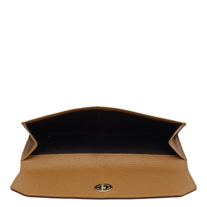 Wax Leather Ladies Wallet - Espresso & Caramel