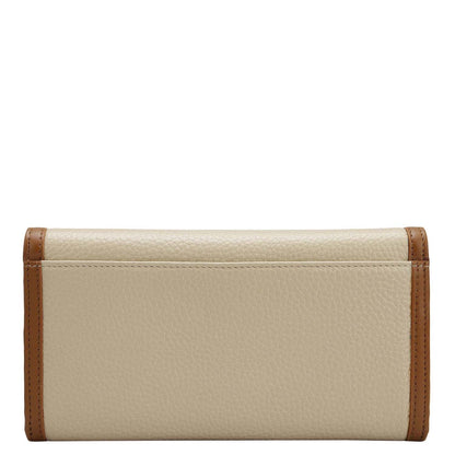 Wax Leather Ladies Wallet - Dove