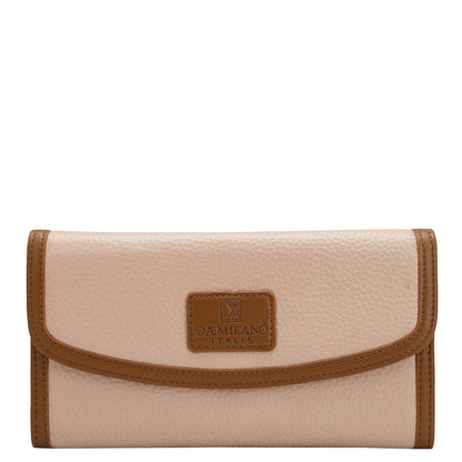 Wax Leather Ladies Wallet - Feather
