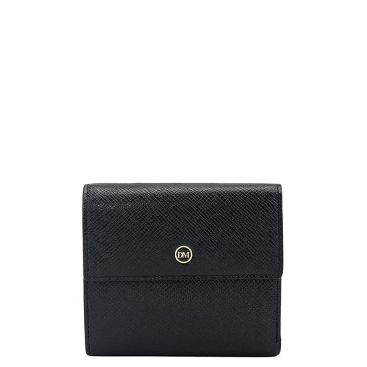 Franzy Leather Ladies Wallet - Black