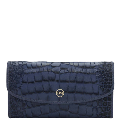 Croco Leather Ladies Wallet - Stardust